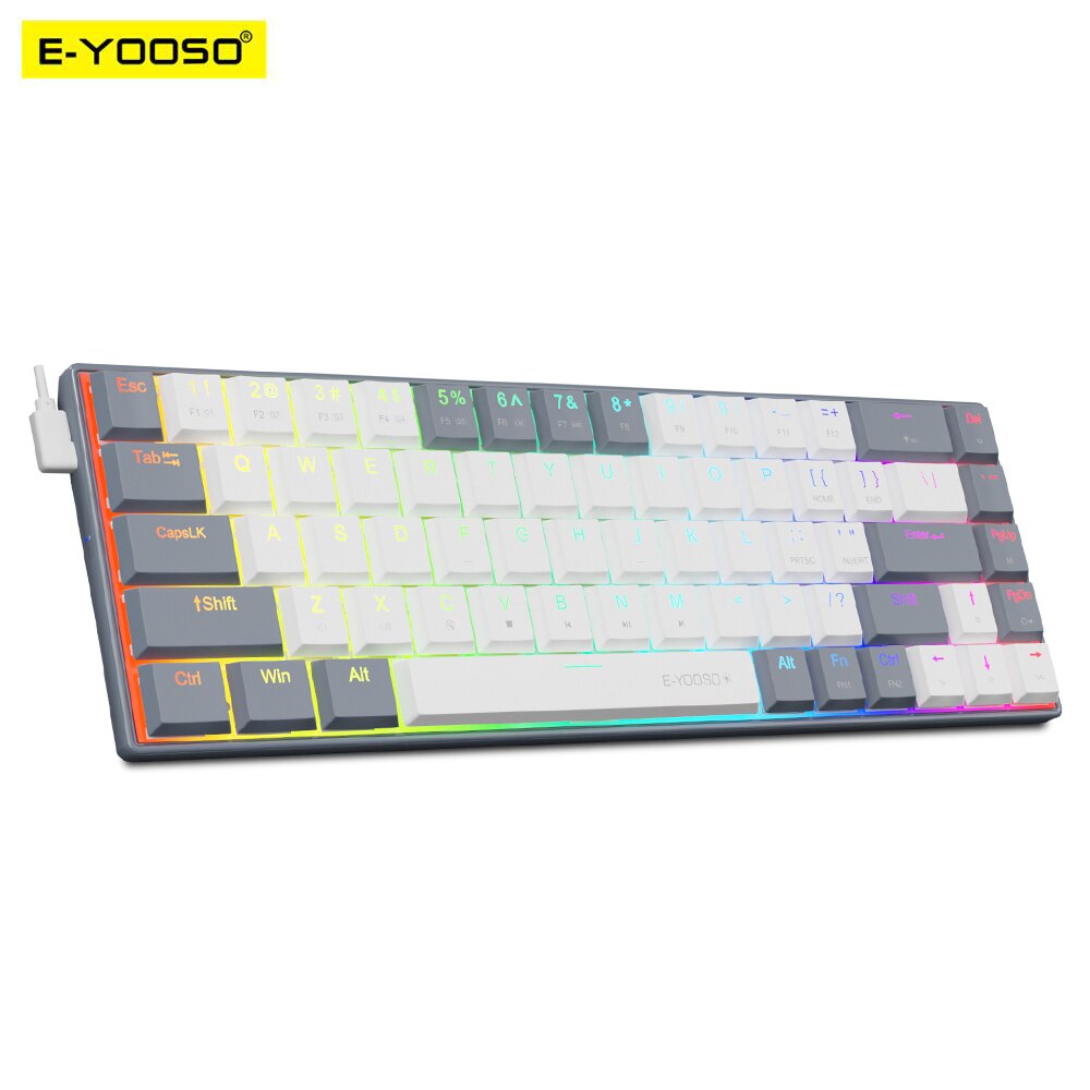 E-YOOSO A68 RGB Mini Slim USB  - огляд і ціна Pc Gaming Pink