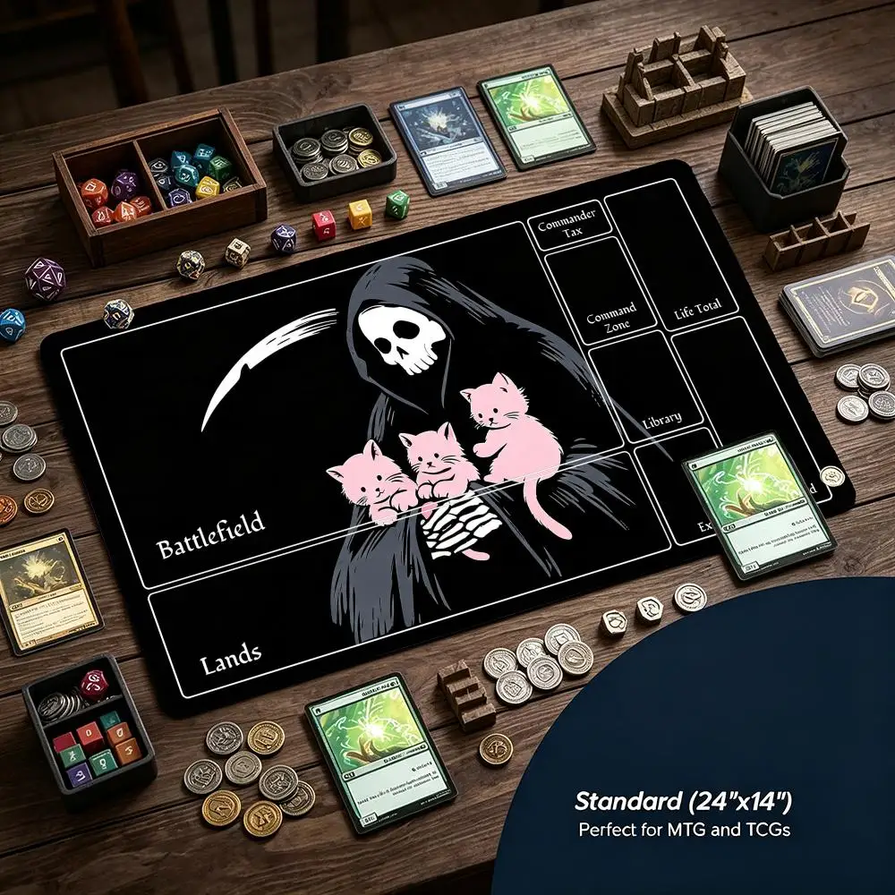 Grim Reaper Holding Pink Kitte - огляд і ціна Pc Gaming Pink