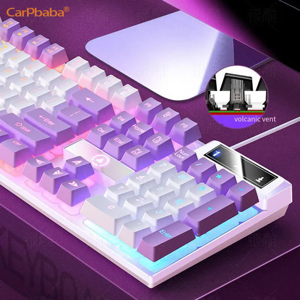 Carpbaba K500 104 Key USB Wire - огляд і ціна Pc Gaming Pink